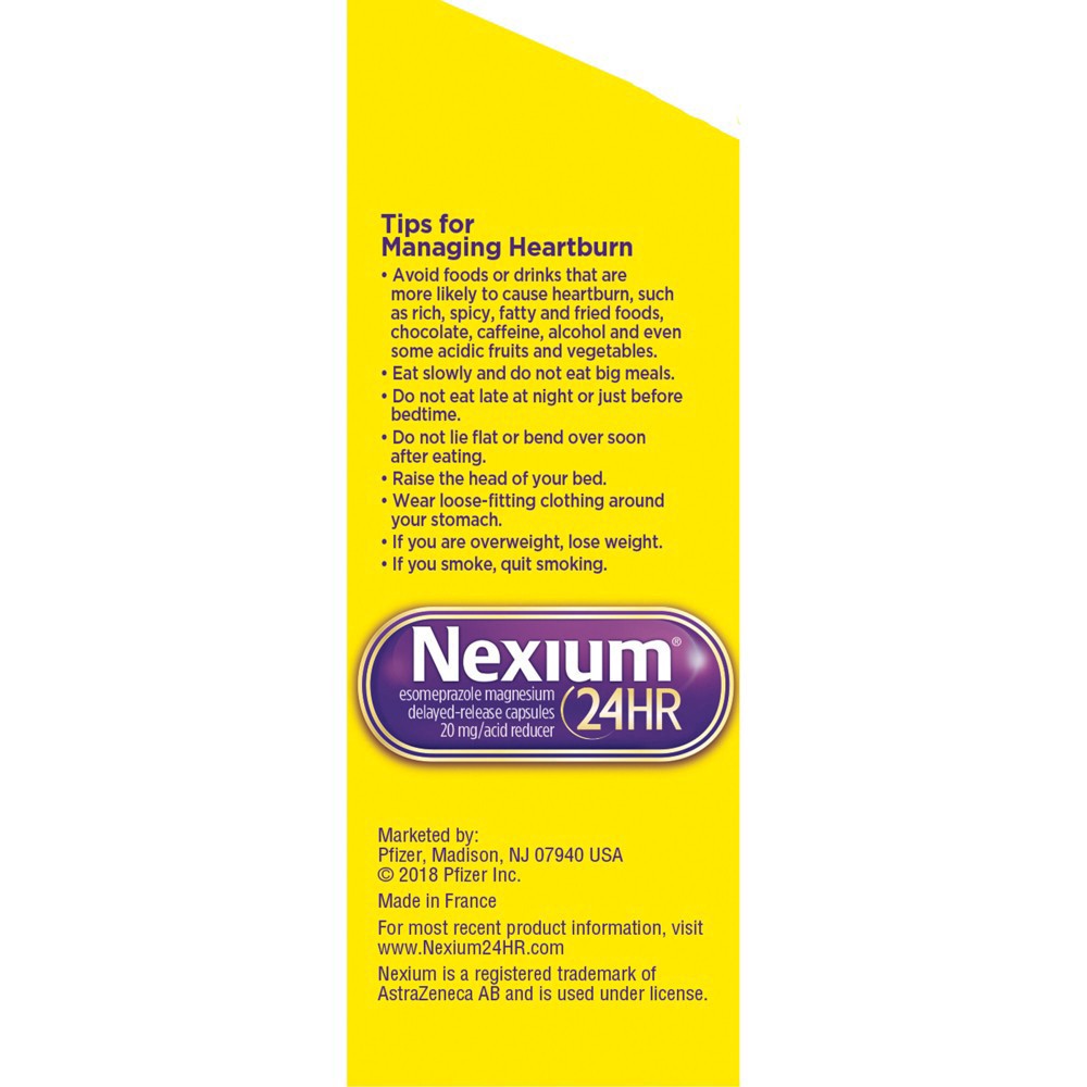 slide 12 of 15, Nexium 24HR ClearMinis Acid Reducer Heartburn Relief Delayed Release Capsules with Esomeprazole Magnesium - 14 Count, 14 ct