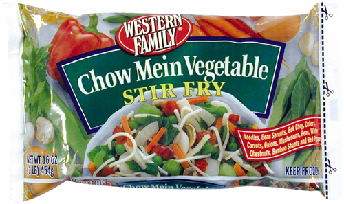 slide 1 of 1, Western Family Vegetable Stir Fry Chow Mein, 16 oz