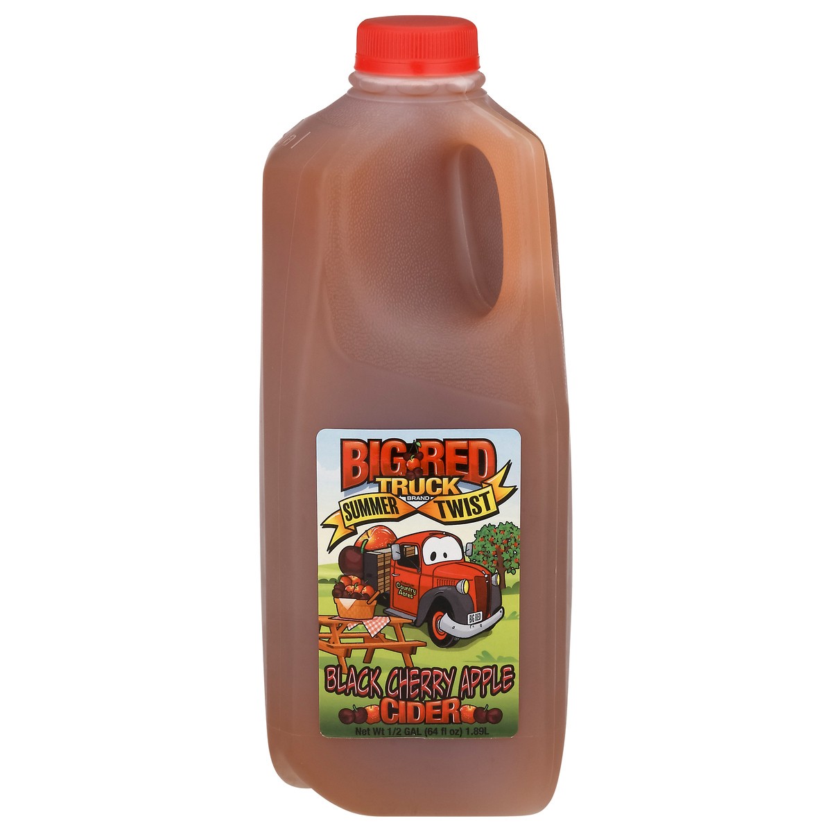 slide 9 of 13, Big Red Truck Summer Twist Black Cherry Apple Cider - 64 fl oz, 64 fl oz
