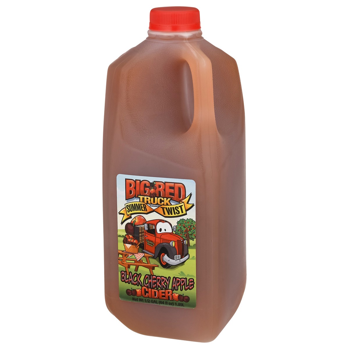 slide 4 of 13, Big Red Truck Summer Twist Black Cherry Apple Cider - 64 fl oz, 64 fl oz