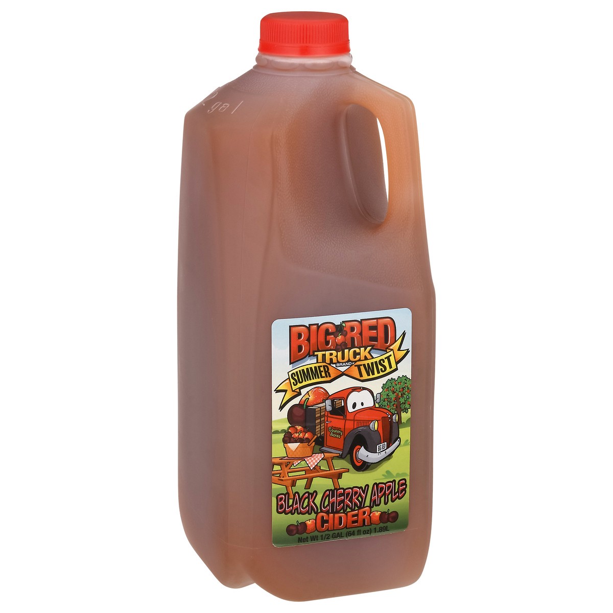 slide 13 of 13, Big Red Truck Summer Twist Black Cherry Apple Cider - 64 fl oz, 64 fl oz