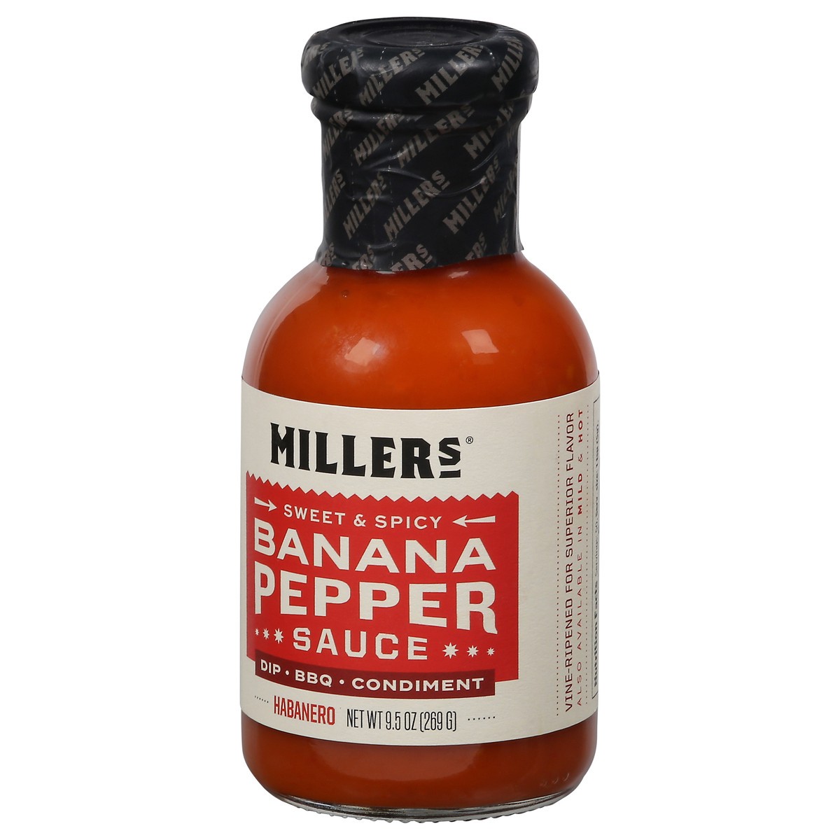 slide 2 of 4, Miller's Banana Pepper Mustard Habanero, 9.5 oz