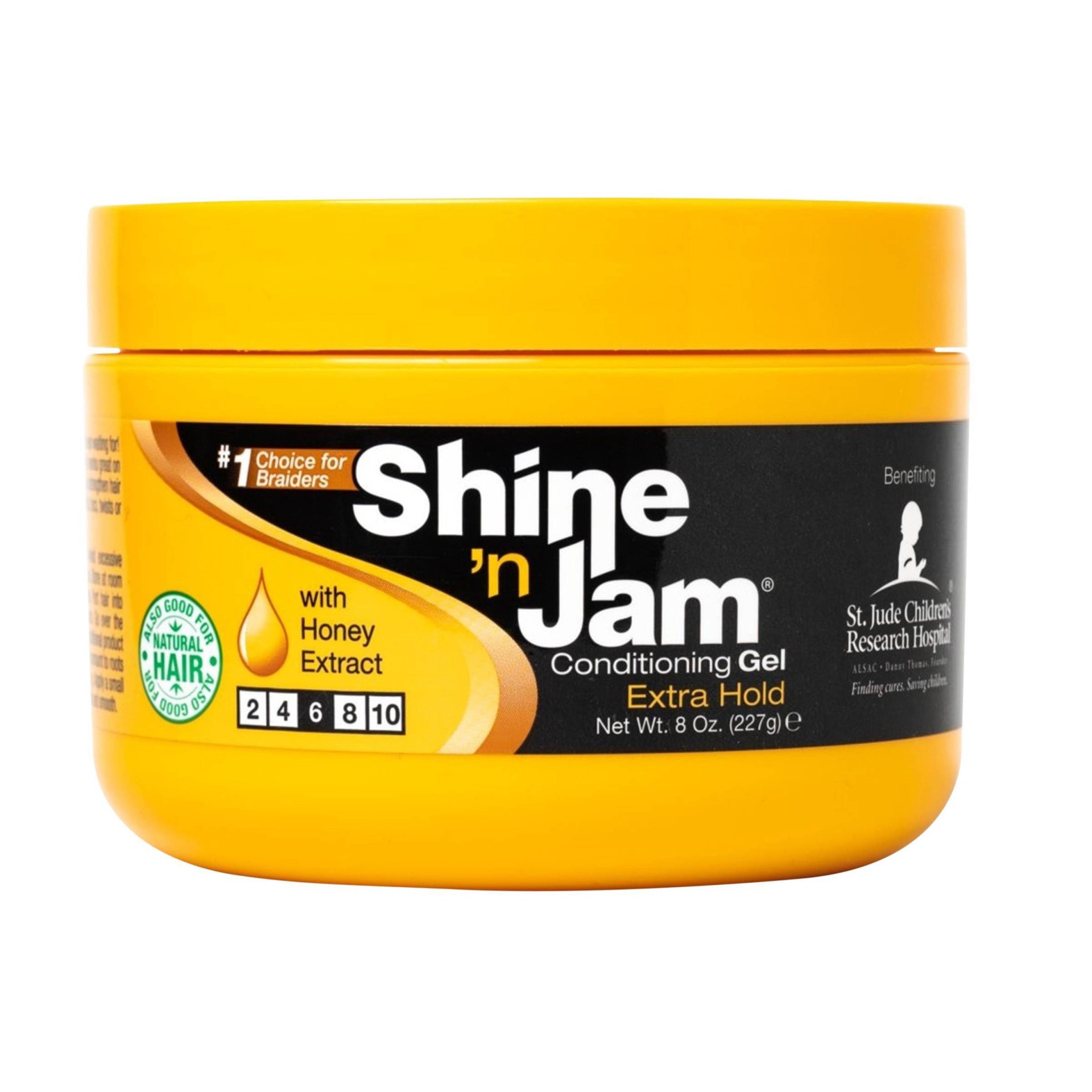 slide 1 of 4, Ampro Shine'n Jam Conditioning Gel Extra Hold, 8 fl oz