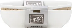 Gibson Home Dinner Bowl Set, White