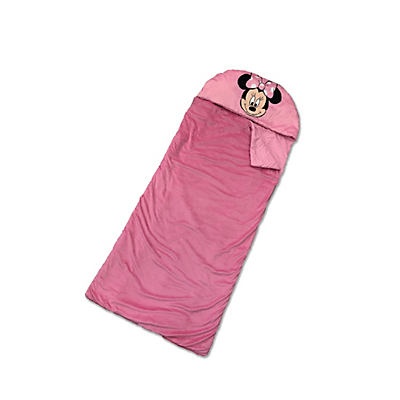 slide 1 of 1, Jay Franco Minnie Mouse Rolled Sleeping Bag, 1 ct