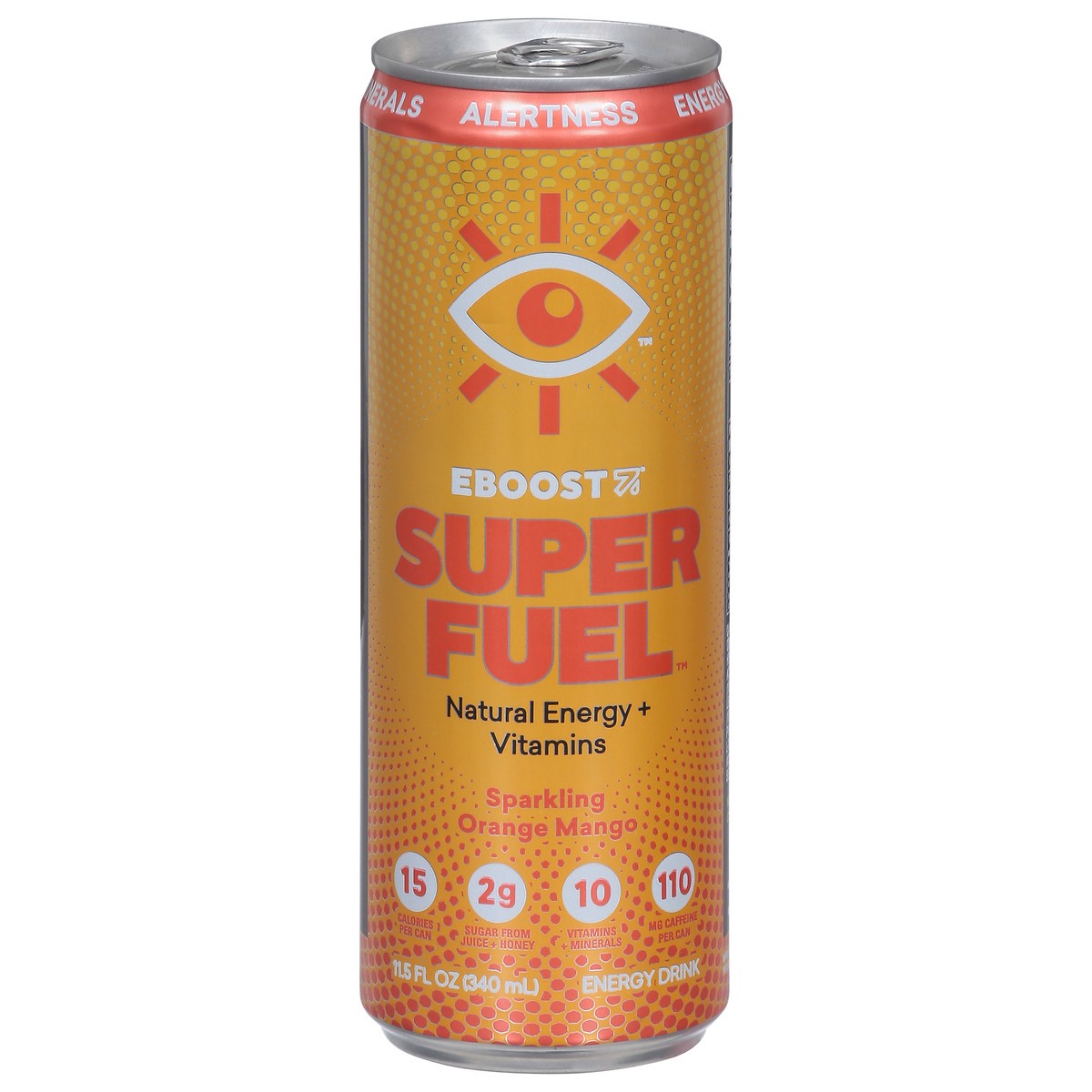 slide 1 of 14, EBOOST Super Fuel Sparkling Sparkling Orange Mango Energy Drink - 11.5 fl oz, 1 ct