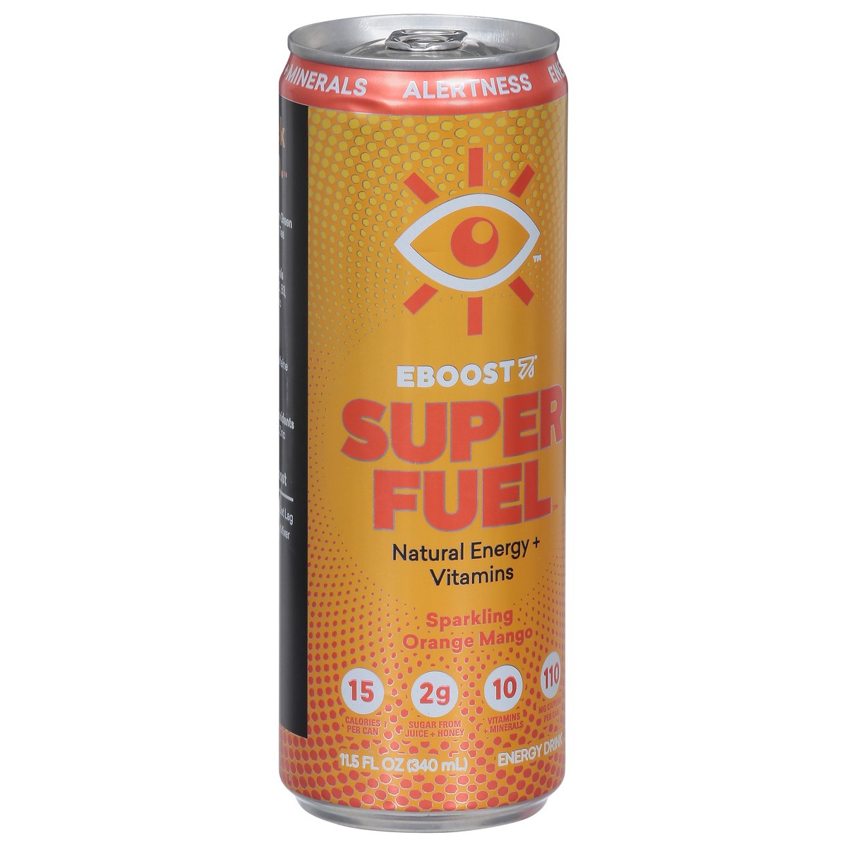 slide 7 of 14, EBOOST Super Fuel Sparkling Sparkling Orange Mango Energy Drink 11.5 fl oz, 1 ct