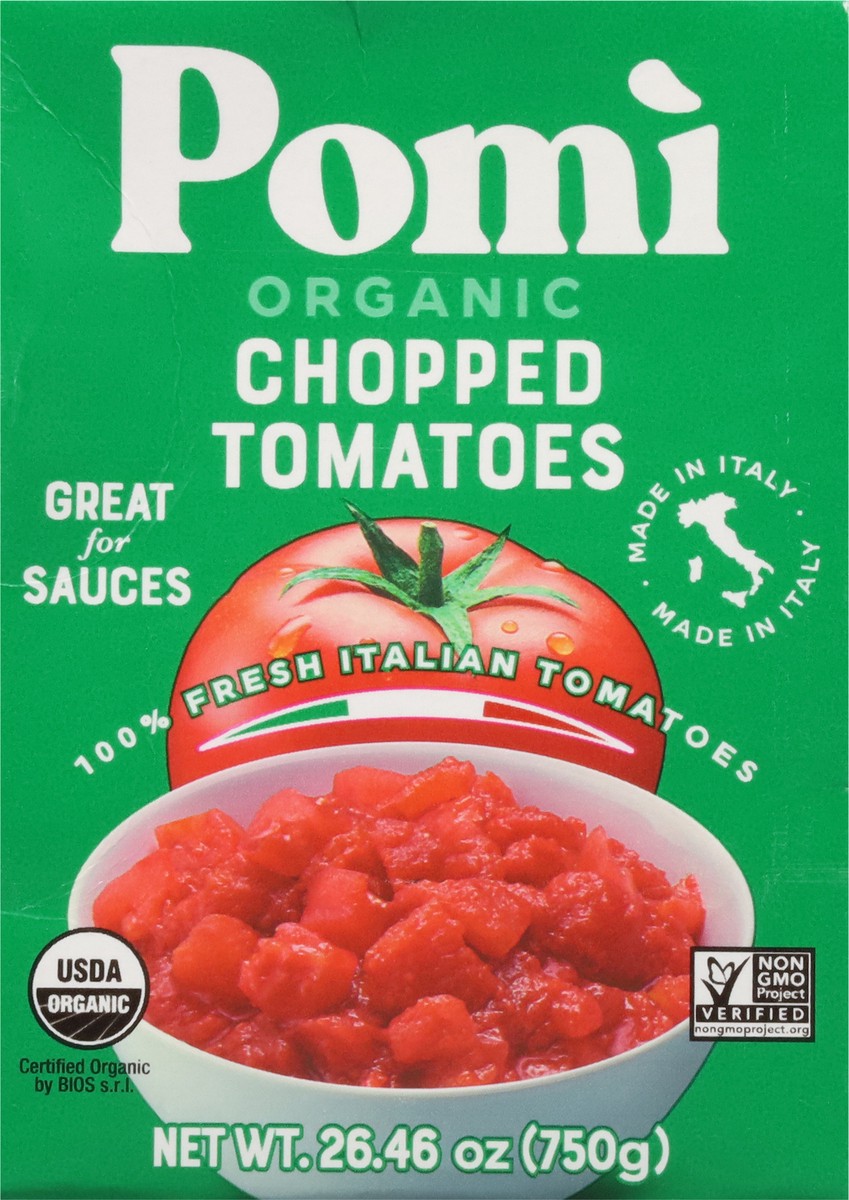 slide 6 of 14, Pomi Organic Chopped Tomatoes 26.46 oz, 26.46 oz