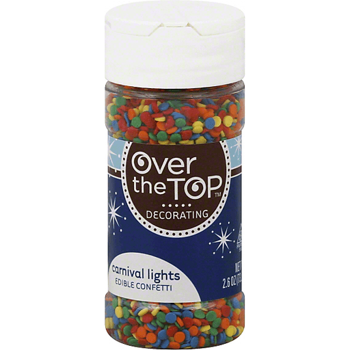 slide 2 of 4, Over The Top Carnival Lights Edible Confetti, 2.6 oz