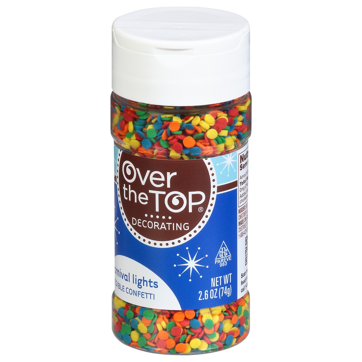 slide 3 of 9, Over The Top Decorating Carnival Lights Edible Confetti 2.6 oz, 2.6 oz