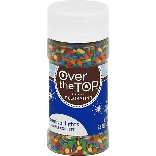 slide 4 of 4, Over The Top Carnival Lights Edible Confetti, 2.6 oz