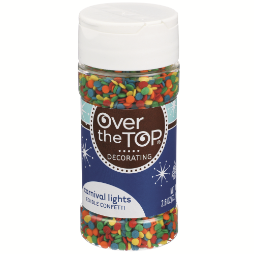 slide 1 of 4, Over The Top Carnival Lights Edible Confetti, 2.6 oz