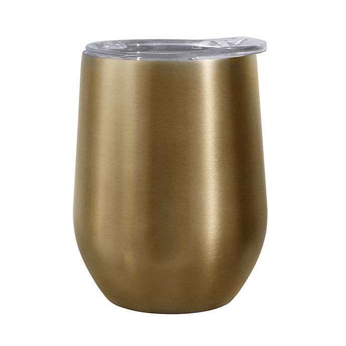 slide 1 of 4, Oggi Cheers Stainless Steel Wine Tumbler - Champagne, 1 ct