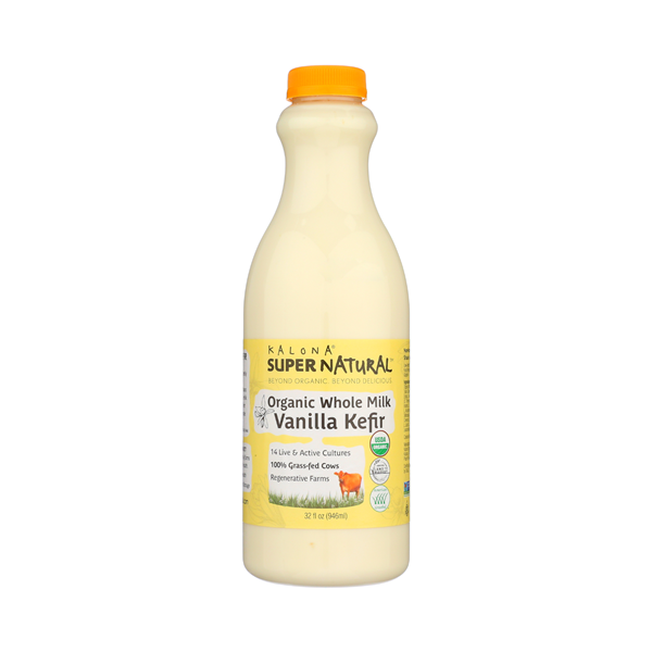 slide 1 of 1, Kalona Supernatural Organic Vanilla Whole Milk Kefir, 32 oz