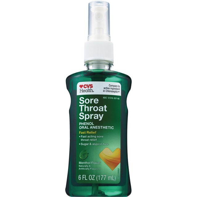 slide 1 of 1, CVS Health Sore Throat Spray, Menthol, 6 Oz, 6 oz