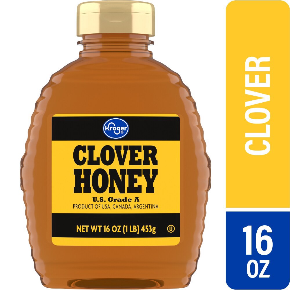 slide 2 of 4, Kroger Clover Honey, 16 oz