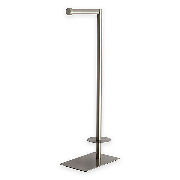 slide 1 of 2, Kingston Brass Claremont Freestanding Toilet Paper Holder - Satin Nickel, 1 ct