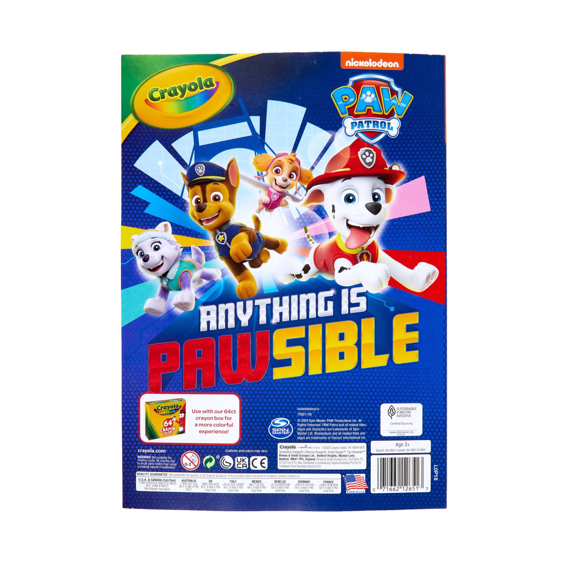 slide 4 of 16, Crayola Nickelodeon Paw Patrol Coloring Book, 1 ct