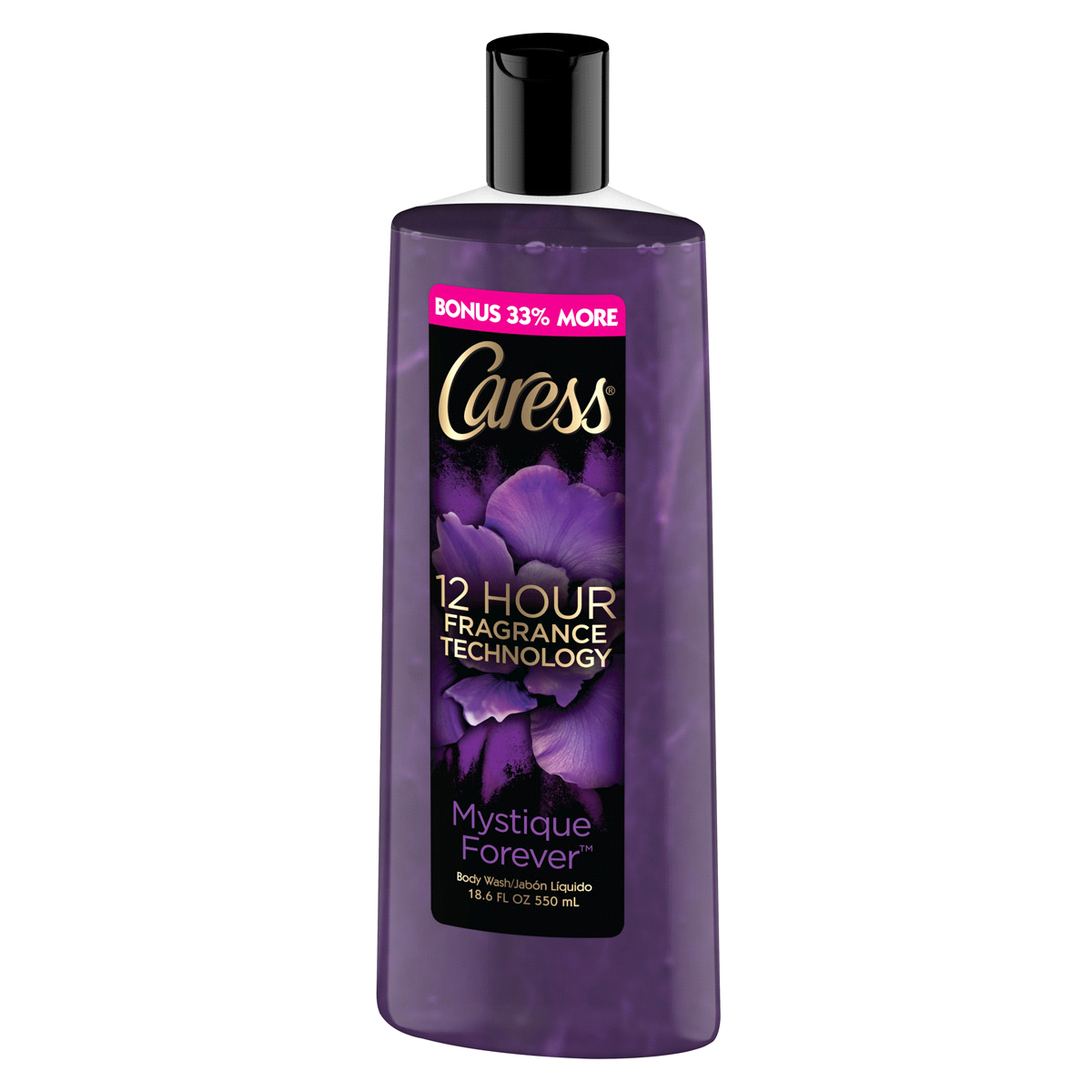 slide 12 of 12, Caress Mystique Forever Body Wash, 13.5 oz