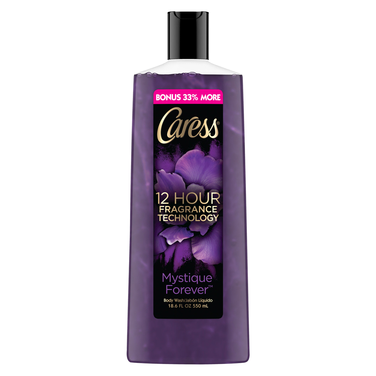 slide 4 of 12, Caress Mystique Forever Body Wash, 13.5 oz