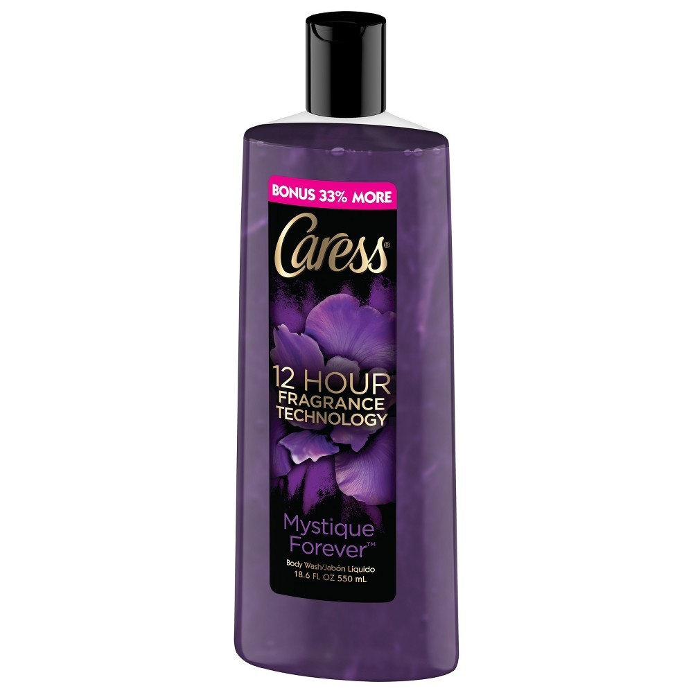 slide 8 of 12, Caress Mystique Forever Body Wash, 13.5 oz