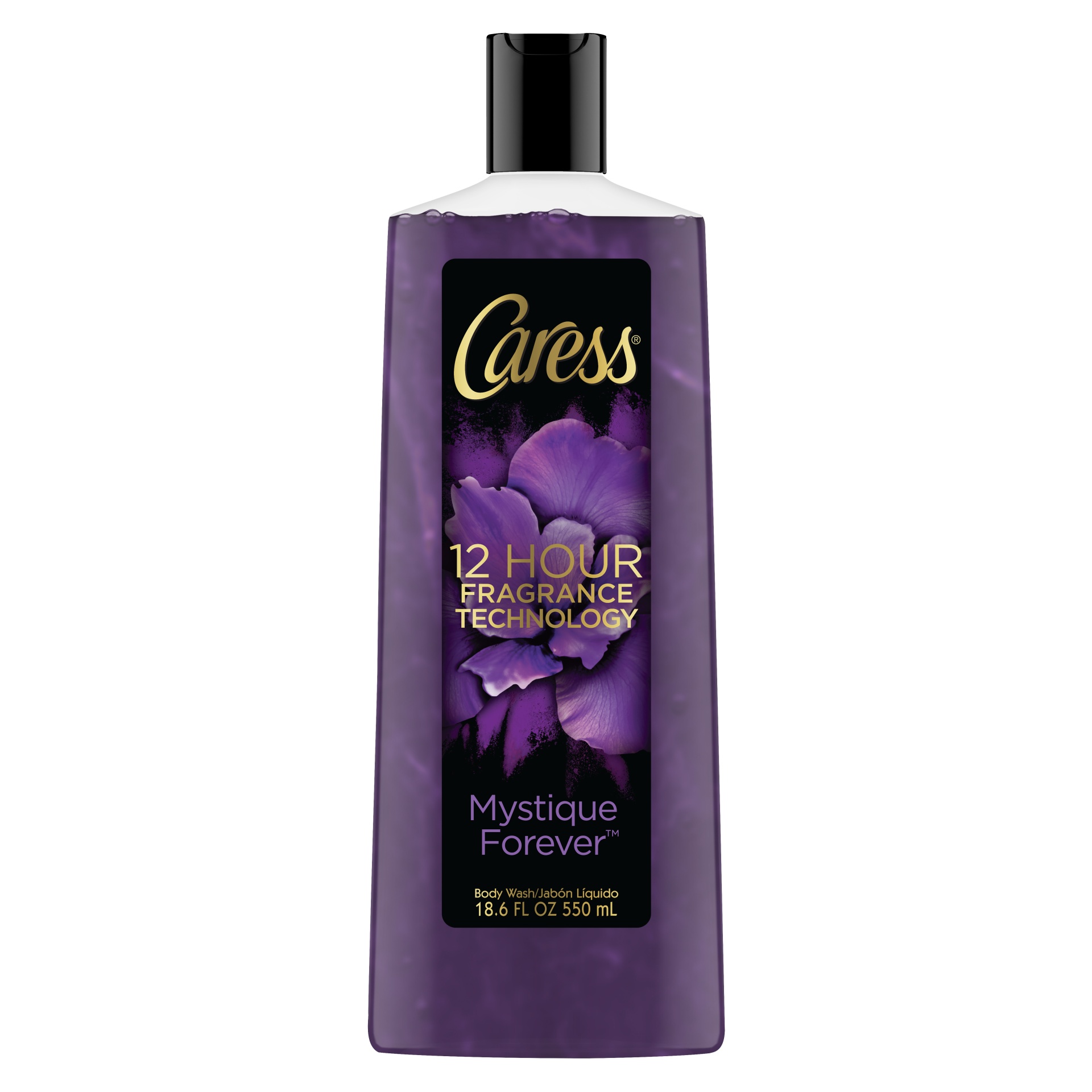 slide 1 of 12, Caress Mystique Forever Body Wash, 13.5 oz