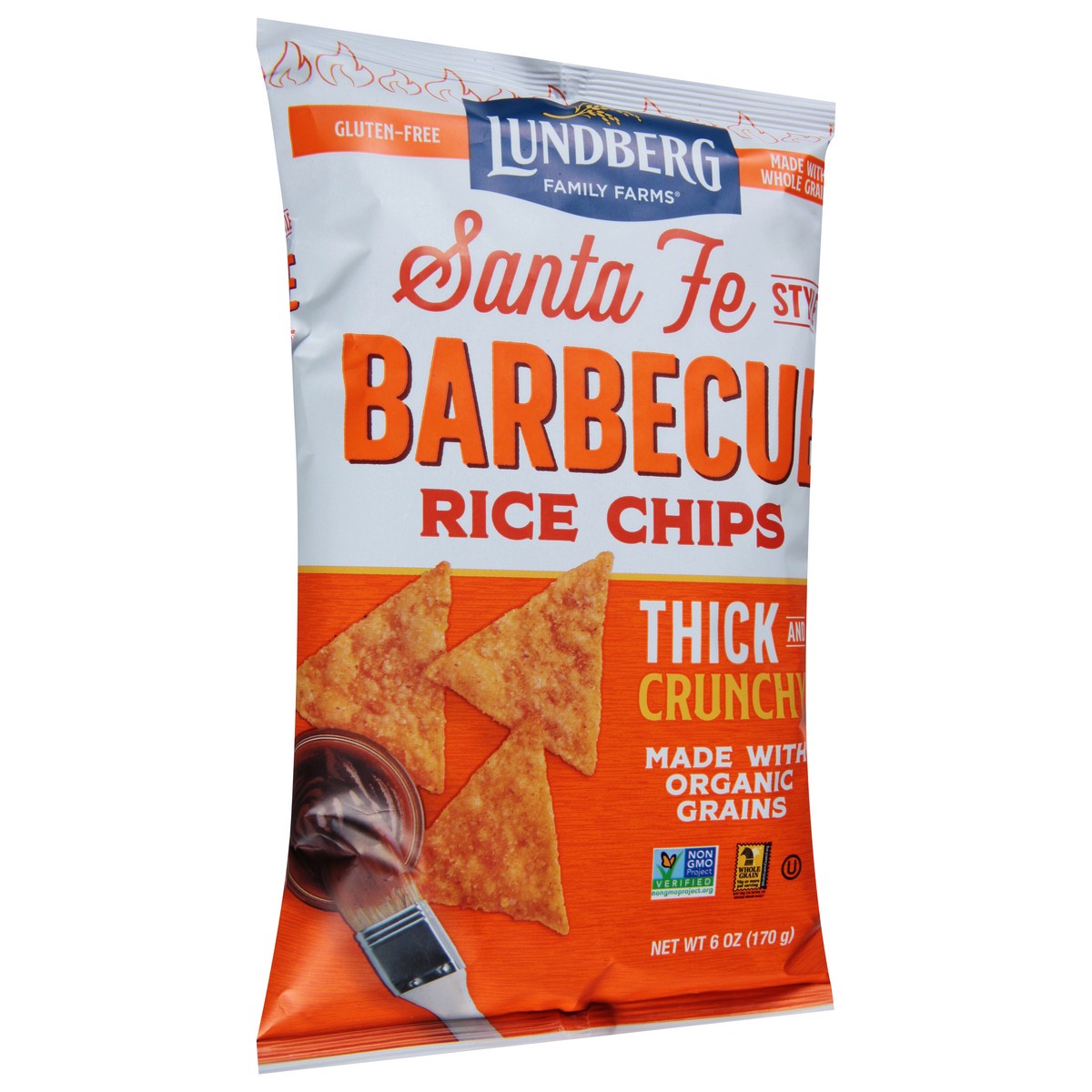 slide 3 of 9, Lundberg Family Farms Santa Fe Style Barbecue Rice Chips 6 oz, 6 oz