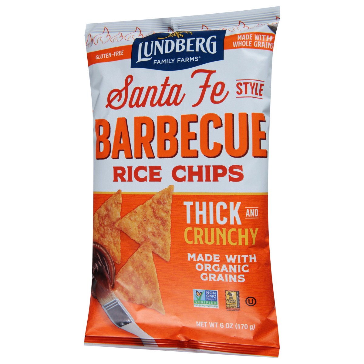 slide 9 of 9, Lundberg Family Farms Santa Fe Style Barbecue Rice Chips 6 oz, 6 oz