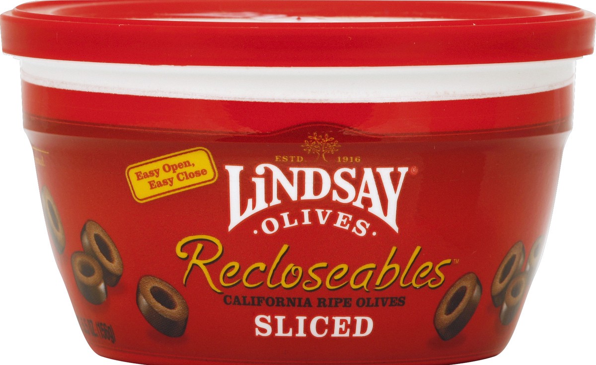 slide 2 of 2, Lindsay California Ripe Sliced Olives Recloseables, 5.5 oz