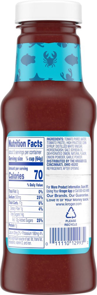 slide 2 of 2, Kroger Cocktail Sauce, 12 oz