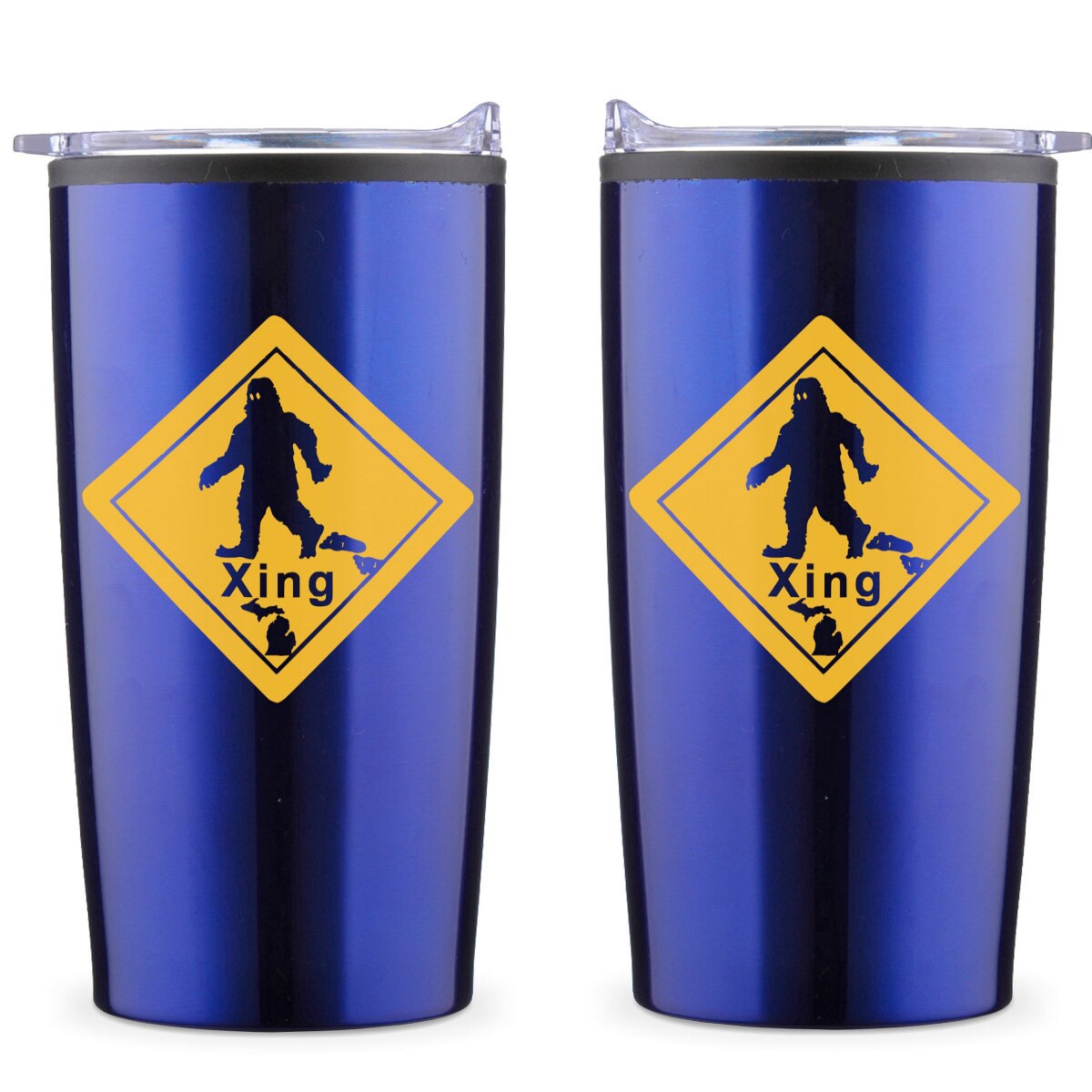 slide 1 of 1, Big Foot Travel Tumbler - Blue, 1 ct
