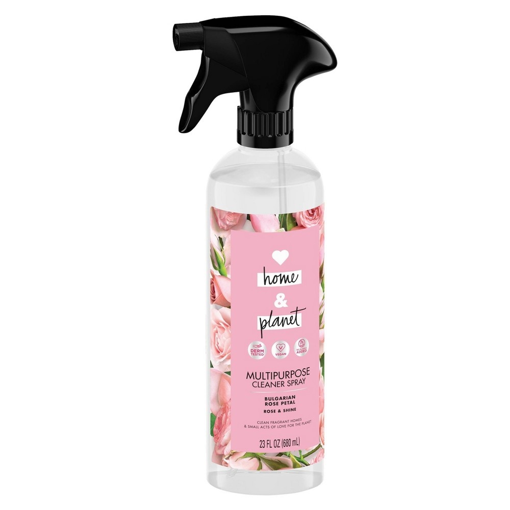 slide 3 of 6, Love Home and Planet Bulgarian Rose Petal Multipurpose Cleaner Spray&nbsp;, 23 oz