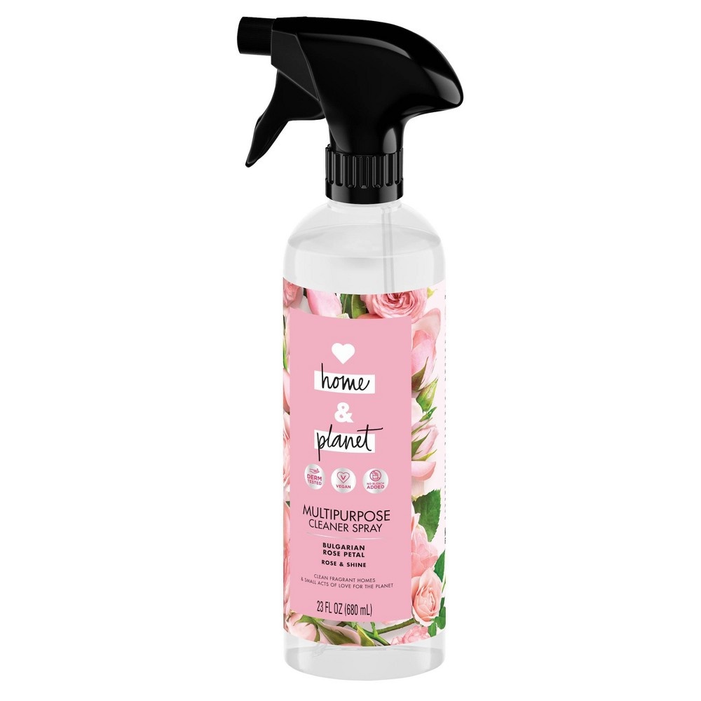 slide 4 of 6, Love Home and Planet Bulgarian Rose Petal Multipurpose Cleaner Spray&nbsp;, 23 oz