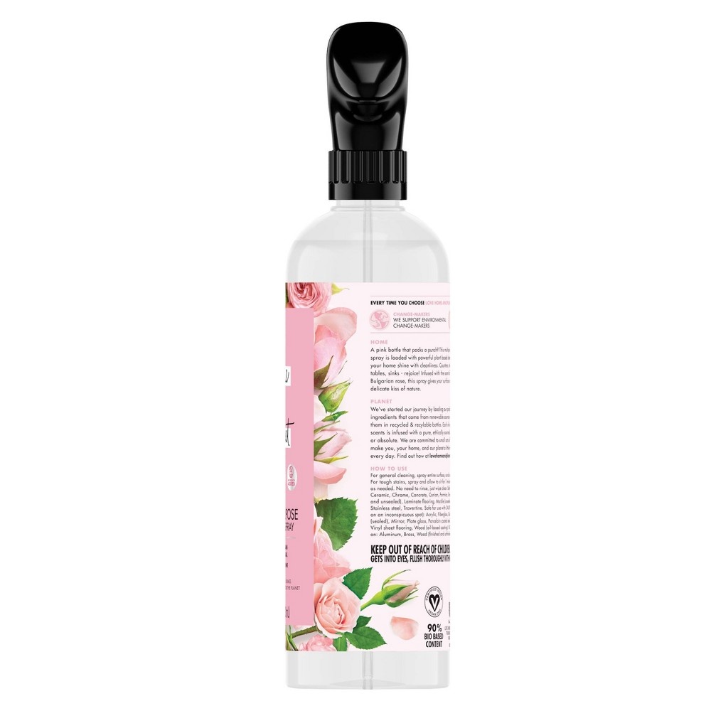 slide 5 of 6, Love Home and Planet Bulgarian Rose Petal Multipurpose Cleaner Spray&nbsp;, 23 oz