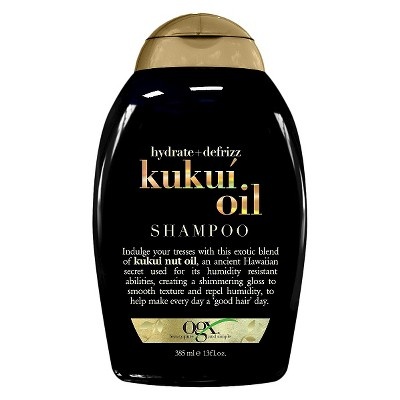 slide 1 of 4, OGX Hydrate + Defrizz Kukui Oil Shampoo, 13 fl oz