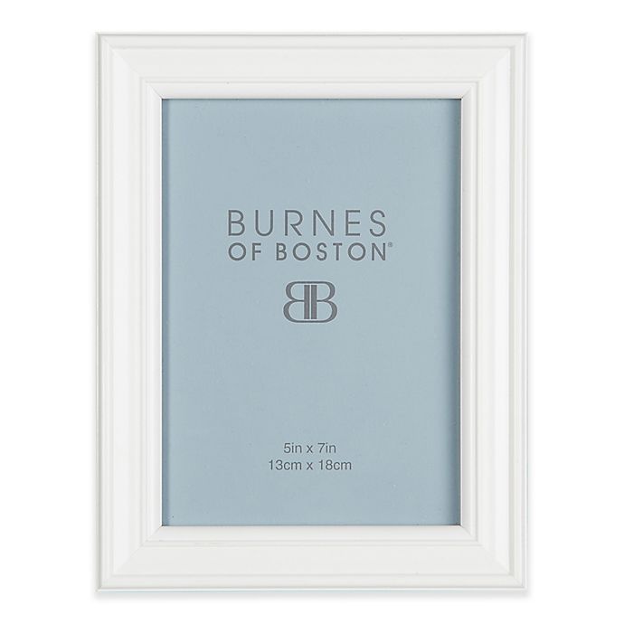 slide 1 of 2, Burnes of Boston Basic Picture Frame - White, 5 in x 7 in