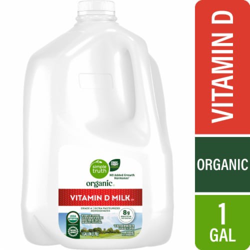 slide 1 of 1, Simple Truth Organic STO Whole Milk, 128 oz