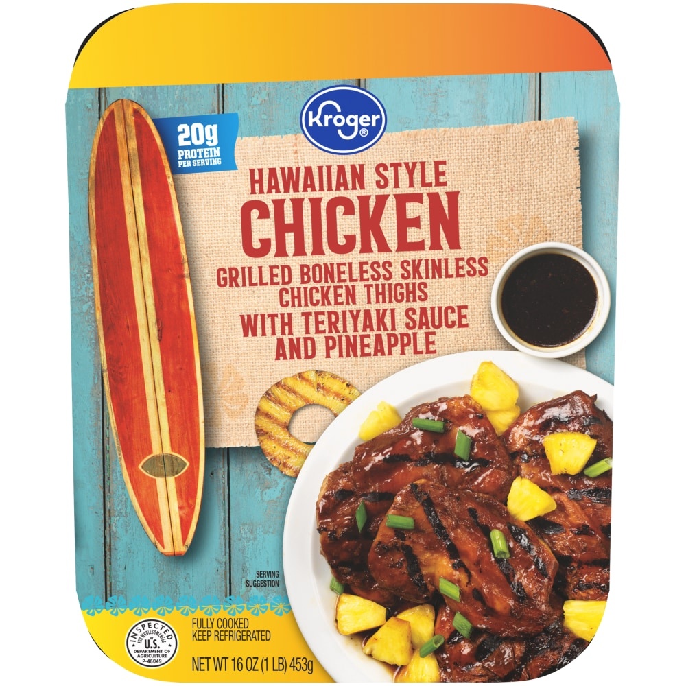 slide 1 of 1, Kroger Hawaiian Style Chicken, 16 oz