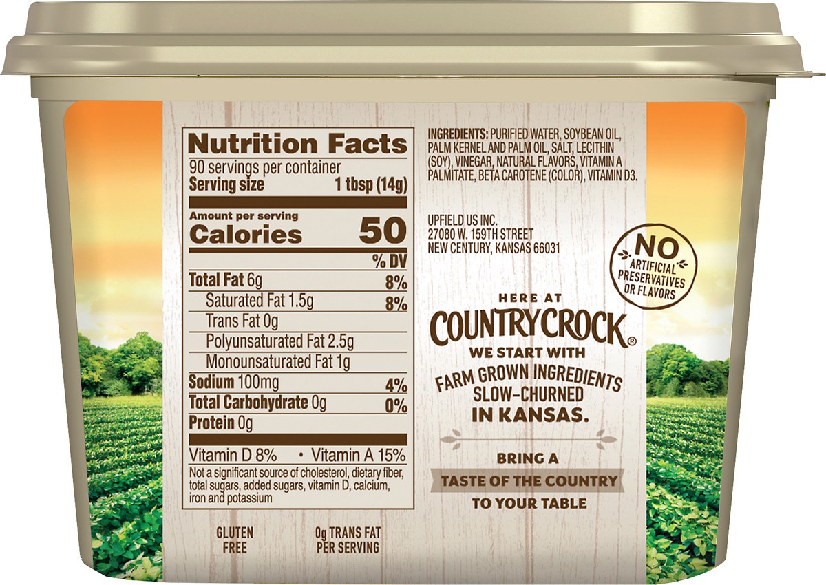 slide 2 of 12, Country Crock Churn Style Buttery Spread Tub 45 oz, 45 oz