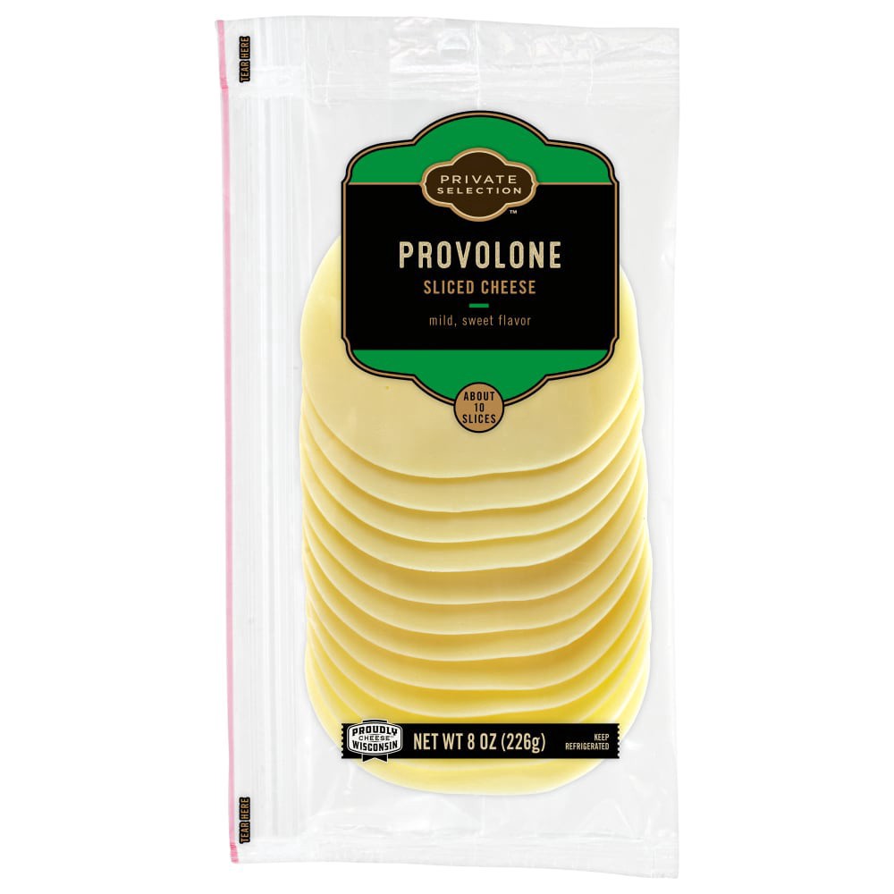 slide 2 of 2, Private Selection Provolone Singles - 8 oz, 8 oz