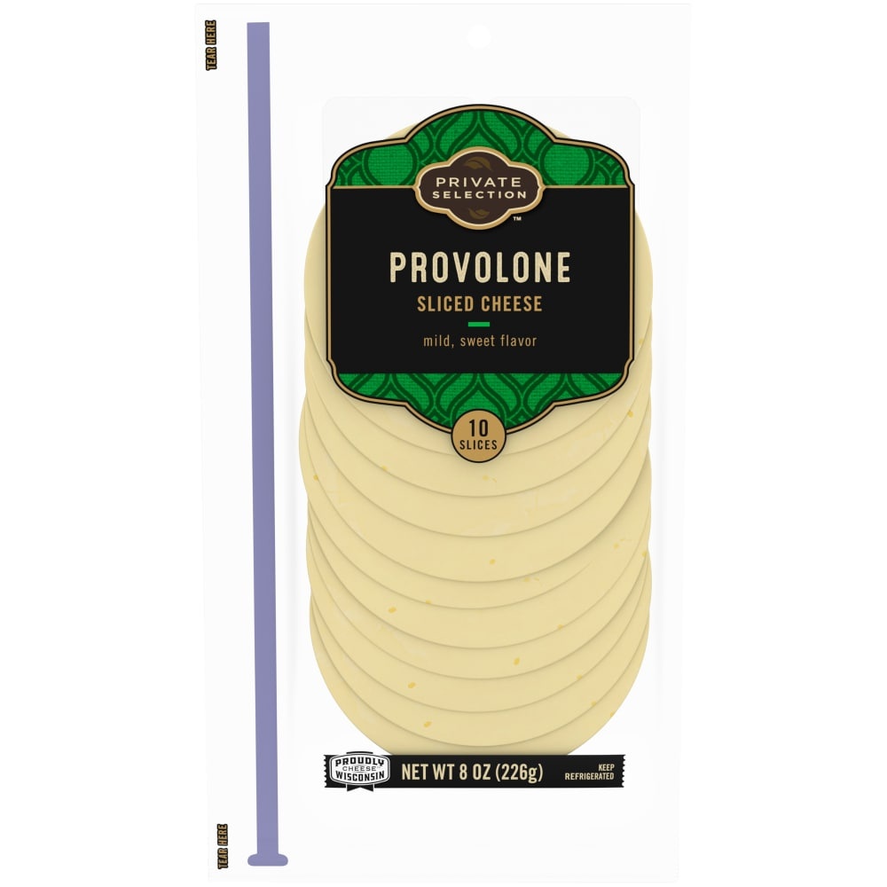 slide 1 of 1, Private Selection Provolone Singles, 8 oz