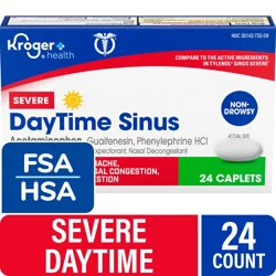 Kroger Severe Daytime Nondrowsy Sinus Congestion Pain Caplets