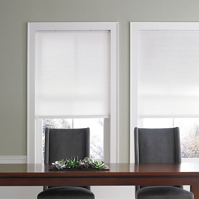 slide 1 of 1, Real Simple Cordless Cellular Shade - Snow, 45 in x 72 in