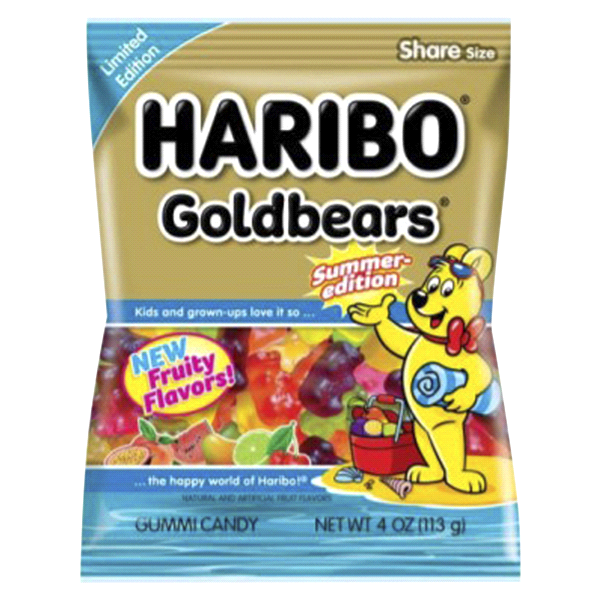 slide 1 of 1, Haribo Goldbears Summer Edition Gummi Candy, 4 oz