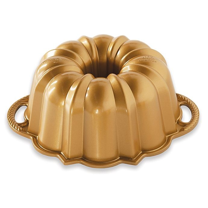 slide 1 of 1, Nordic Ware Anniversary Bundt Pan, Gold, 6 cups