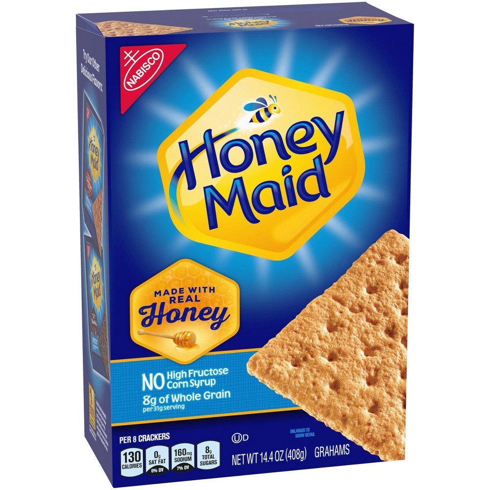 slide 3 of 12, Nabisco Honey Maid Honey Grahams Crackers, 14.4 oz