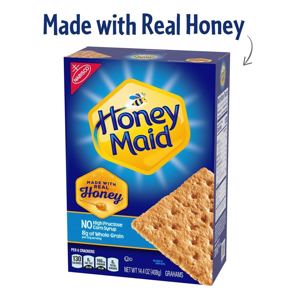 slide 4 of 12, Nabisco Honey Maid Honey Grahams Crackers, 14.4 oz