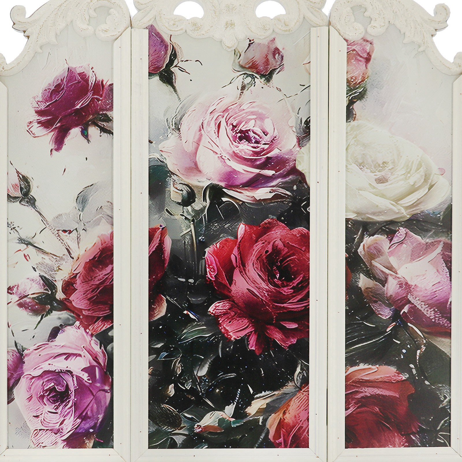slide 4 of 5, 19" Floral Folded Tabletop Screen By Ashland, 16.75 in x 0.62 in x 19 in