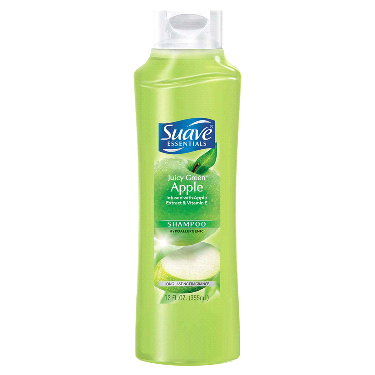 slide 2 of 3, Suave Essentials Juicy Green Apple Shampoo, 12 fl oz