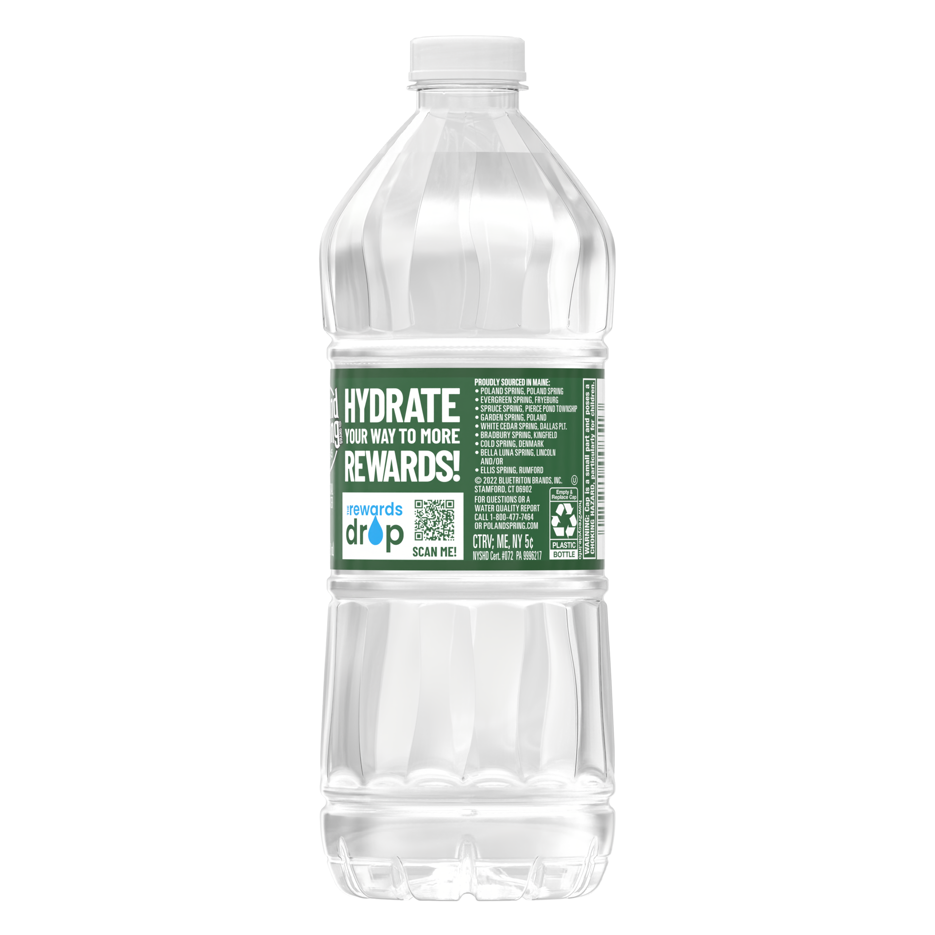 slide 2 of 4, POLAND SPRING Brand 100% Natural Spring Water, 20-ounce plastic bottle, 20 oz